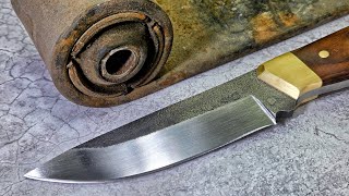 Making a Bushcraft Knife From a Truck Spring