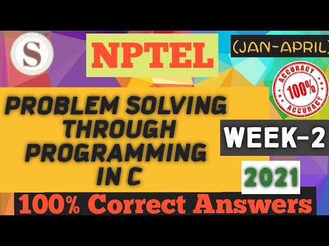 Problem solving through Programming In C||WEEK- 2 Assignment  Answers 2021 ||#NPTEL||#C||#SKumarEdu