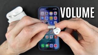 How to increase or decrease the volume on AirPods Pro 3