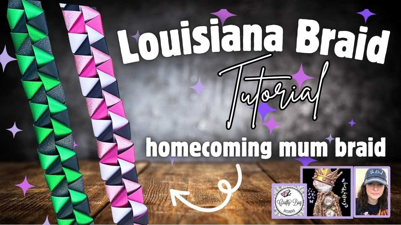 Louisiana braid tutorial #homecomingmums #homecoming