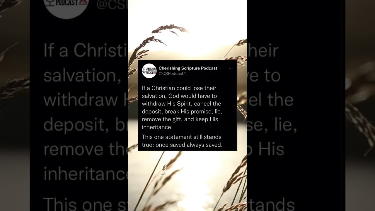 Once saved always saved! #shorts #christianshorts