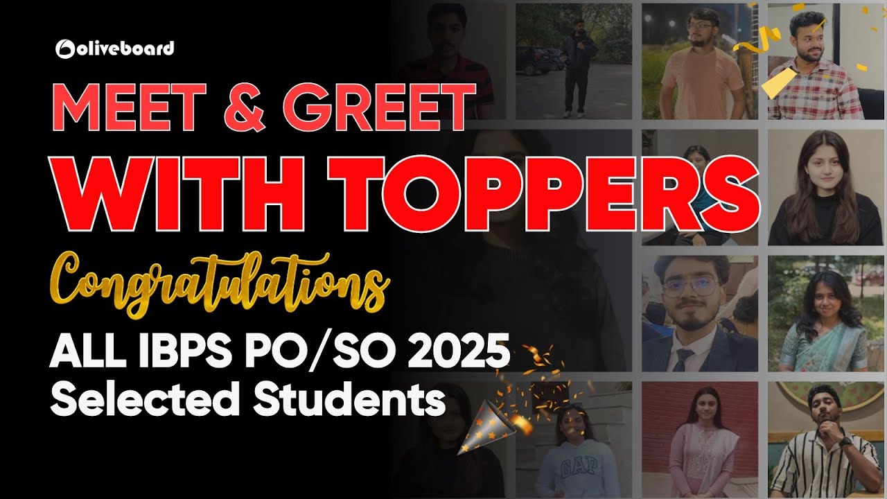 ALL IBPS PO/SO 2025 Selected Students | Meet & Greet With Toppers | Congratulations | Oliveboard