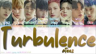 ATEEZ (에이티즈) - Turbulence Lyrics [Color Coded Lyrics Kor/Rom/Eng]