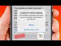 How to fix unable to verify update ios 16  no longer connected to the internet  ios 16 beta