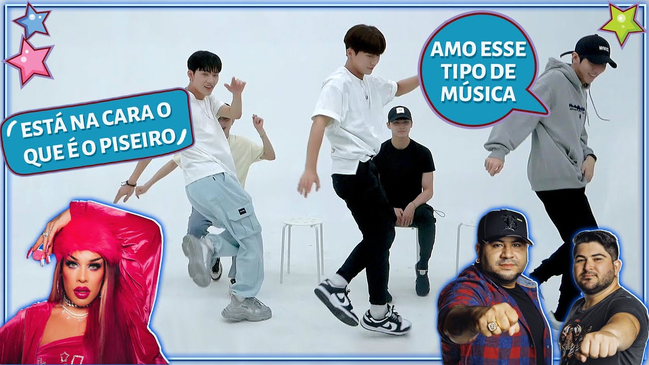 GRUPO DE KPOP DANÇA PISEIRO, GLORIA GROOVE, RAGATANGA E SANDY & JUNIOR (COM DONGKIZ)