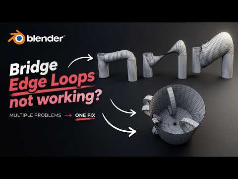 Bridge Edge Loops Not Working? The Ultimate Fix in Blender (Why It Fails & How to Fix It)