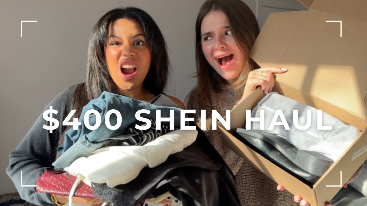 Bestie reacts to my $400 SHEIN HAUL