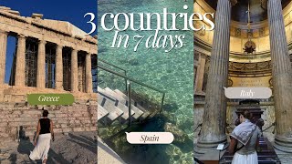3 countries in 1 week! Travelling through Greece, Spain and Italy in 7 days -EURO SERIES EP 11🇪🇸🇮🇹🇬🇷