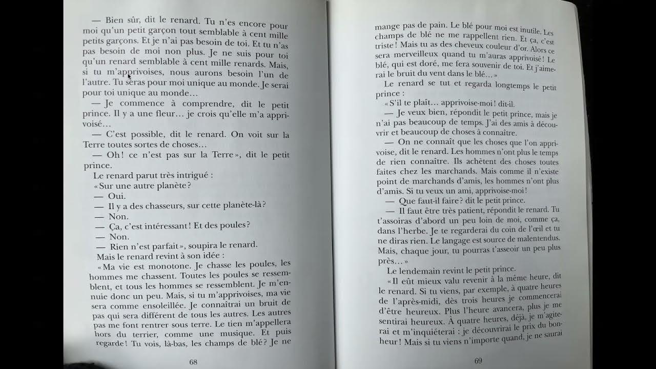 Le Petit Prince Chapitre 21 www.youtube.com