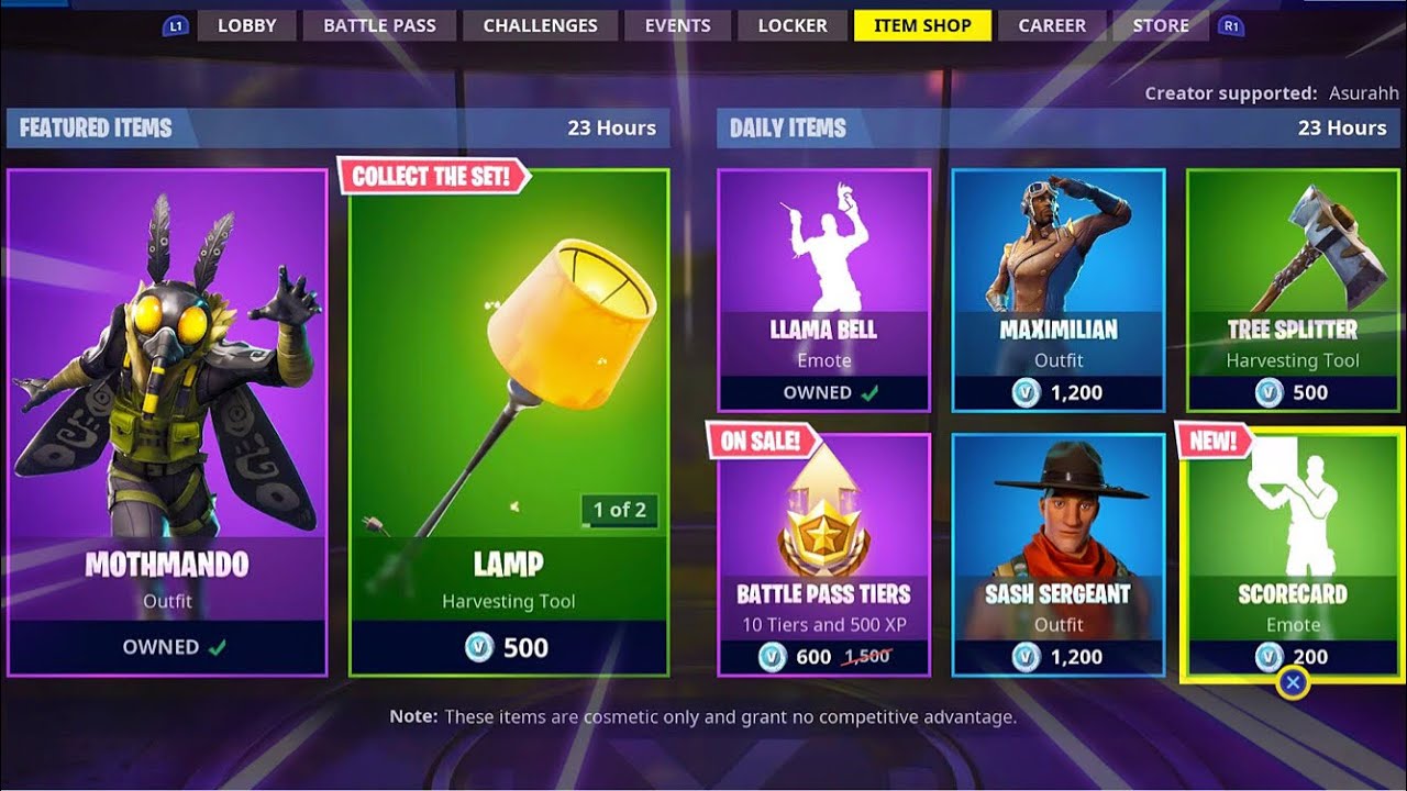 Item shop s