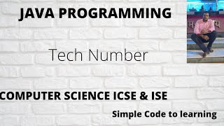 Java Program To Check Number Is Tech Number or Not (Hindi)