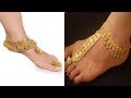 Beautiful Bridal Anklets With Attached Toe Rings Designs Ideas|| Anklets  With Attached Toe Rings