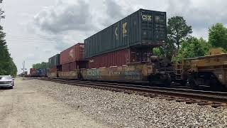 CSX I038 Double Stack Train NB