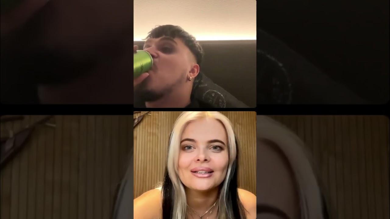 Käärijä and Erika Vikman Instagram live 08.02.2024