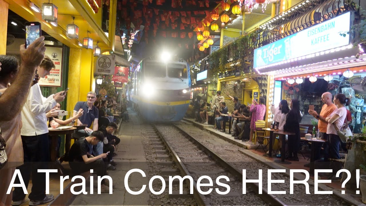 Train Street Hanoi & Surviving the City Streets (4K) | Vietnam