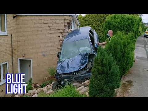 Elderly Man Left Trapped After Crashing Into Home | All New Traffic Cops FULL EPISODE | Blue Light documentary thumbnail