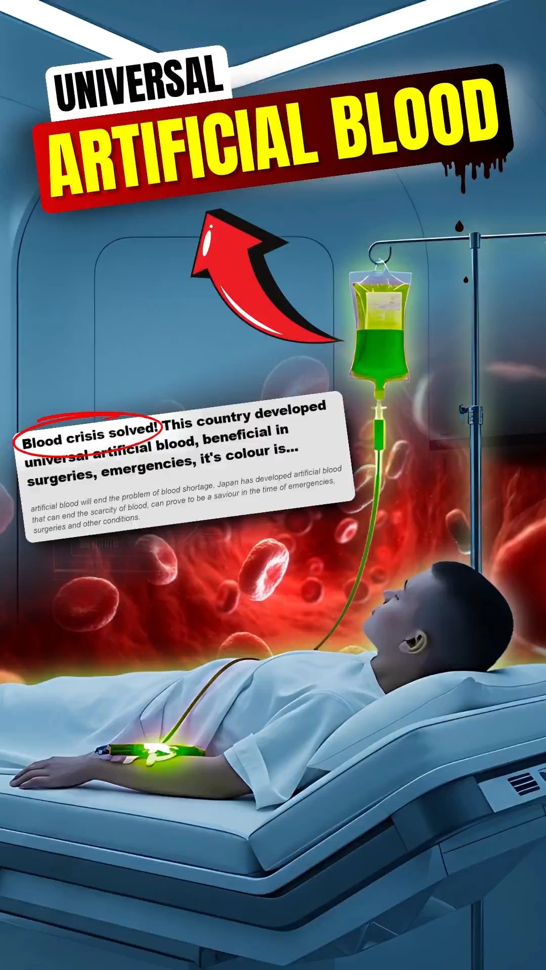 Universal Artificial Blood 🩸 | Compatible with all Blood Types