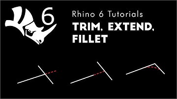 Rhino 6 3D Modeling 1.04  Trim, Extend, Fillet