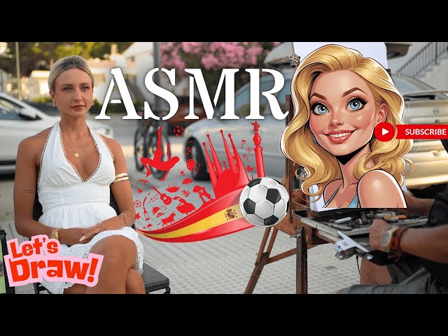 ASMR drawing of a portrait (DEUTSCH)
