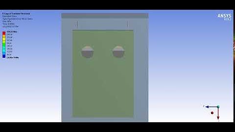 Ansys Transient Structural-Electronic Cabinet (Rack) under 2.5g Shock (Part 2)