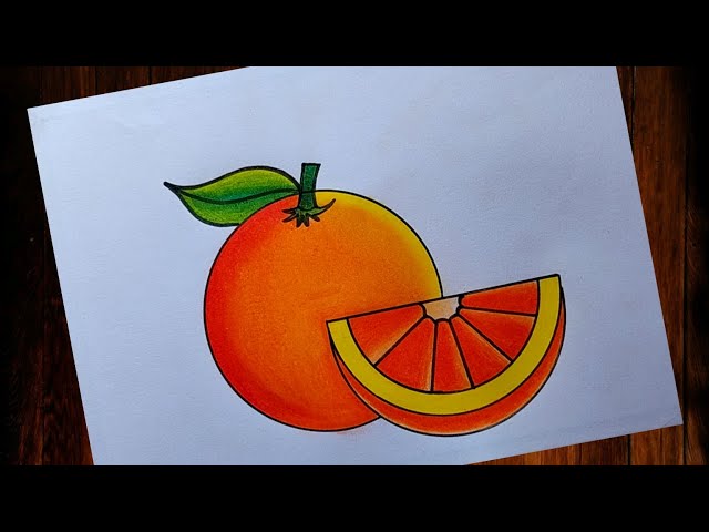 Drawing Peaches Orange Peaches Illustration Simple Stock Illustration  2003582210 | Shutterstock
