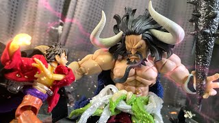 ONEPIECE stop motion ルフィ VS カイドウ  luffy kaido nika