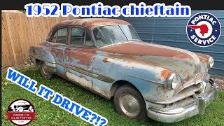 WILL IT DRIVE!? 1952 PONTIAC THAT HAS SAT FOR 40 YEARS GOES FOR A SPIN! FEILD AND BARN FIND! REVIVAL