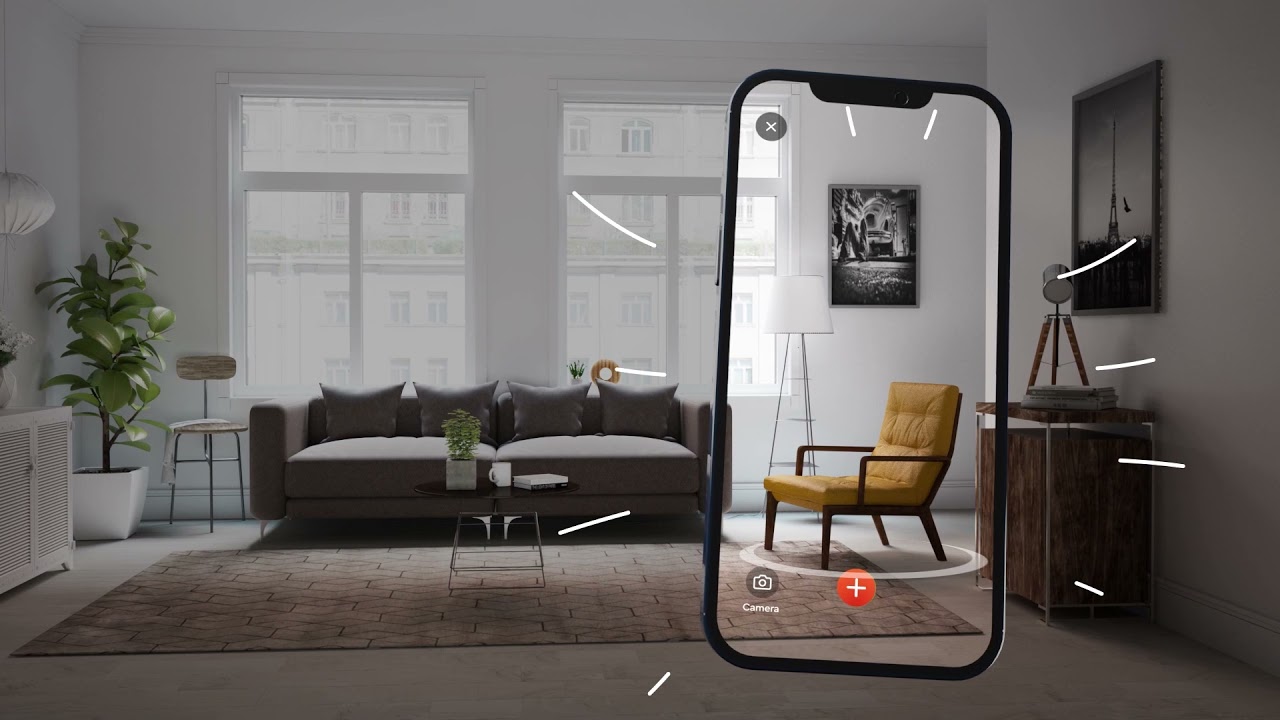 Furniture advertisement video for Revolutionary Vizbl AR App | Interior Design in your smartphone