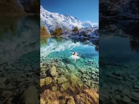 من اجمل مناظر طبيعية خضار بحر سباحة غوص         