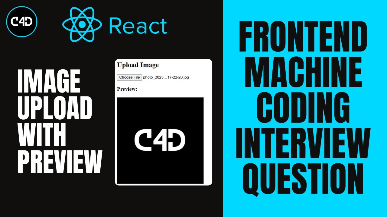Image Upload with Preview | Frontend Machine Coding Interview Question ...