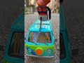Mini Chainsaw vs Scooby-Doo Mystery Machine - cutting testing 🔥 #shortsfeed #bloopers #muggy