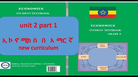 Economics grade 9 unit 2 part 1/ የ 9 ኛ  ክፍል ኢኮኖሚክስ   ምዕራፍ 2 ክፍል 1