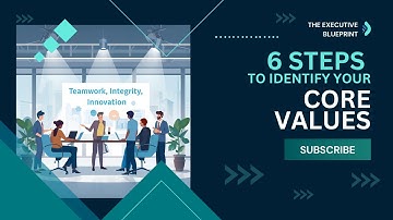 Identify your Core Values in 6 Steps