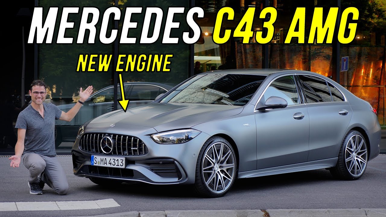 ⁣2023 Mercedes C43 AMG driving REVIEW W206 - making the C63 obsolete with 4 cylinders?