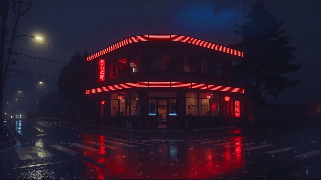 90s Tokyo After Dark 🌙 Rain Sounds and Lofi for Work and Productivity