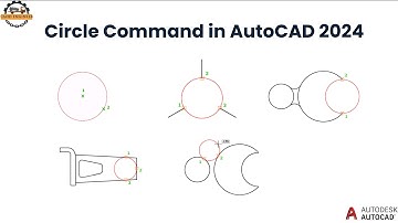 Circle command in AutoCAD 2024
