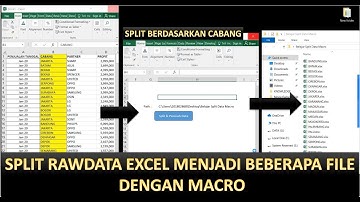 cara split worksheet/rawdata menjadi file baru / beberapa File menggunakan Excel VBA (Pelajaran 1)