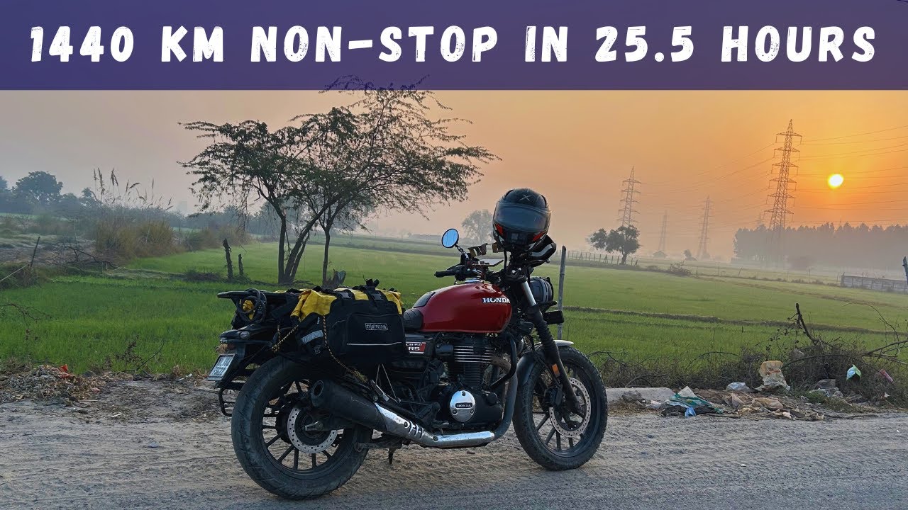 1440 km NON STOP on a 350cc Motorcycle | Pune to Delhi in 25.5 Hours