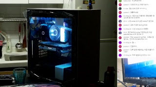 대괴수 라이브 171227 화이트 감성 시스템 조립 라이브 (NZXT H700i)