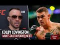 "I'm trying to hold Dustin Poirier accountable!" Colby Covington after UFC 272 Masvidal win