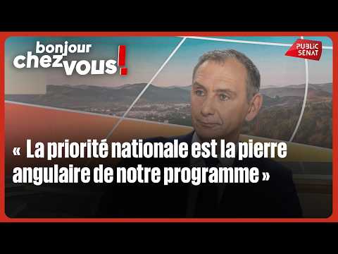 Laurent Jacobelli: "National priority is the cornerstone of our platform"
