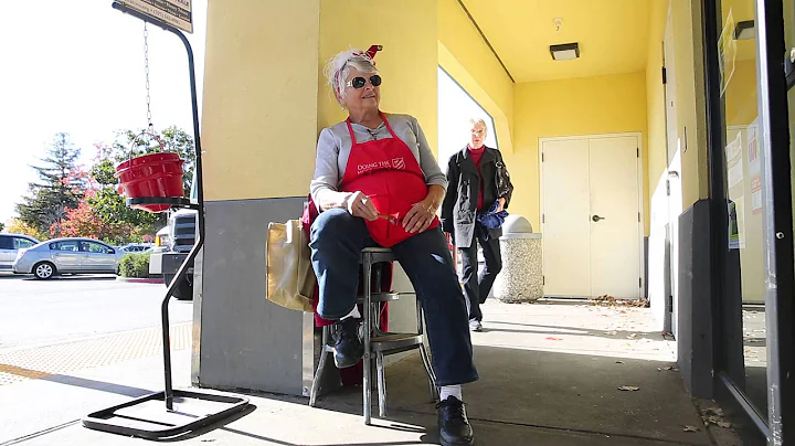 Salvation Army bell ringer Barbara Slade