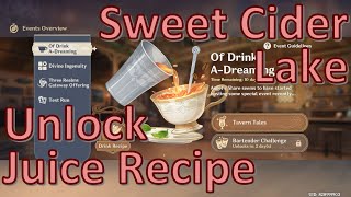 How To Unlock Sweet Cider Lake (Juice Recipes) - Of Drink A-Dreaming -