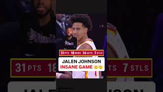 JALEN JOHNSON AND THE HAWKS 🤯 #atlantahawks #utahjazz #jalenjohnson #nba #nbatalk