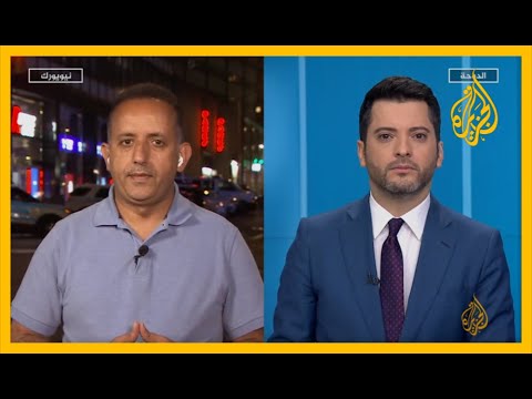 آلاف من المحتجين يتجمعون في ميدان واشنطن سكوير جنوب حي مانهاتن بنيويورك.. التفاصيل مع مراسل الجزيرة
