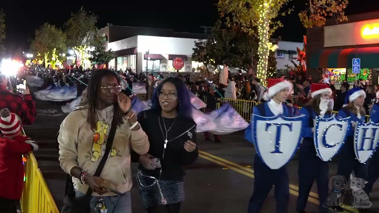 Temescal Canyon High School Marching Band at 2025 Winterfest Parade