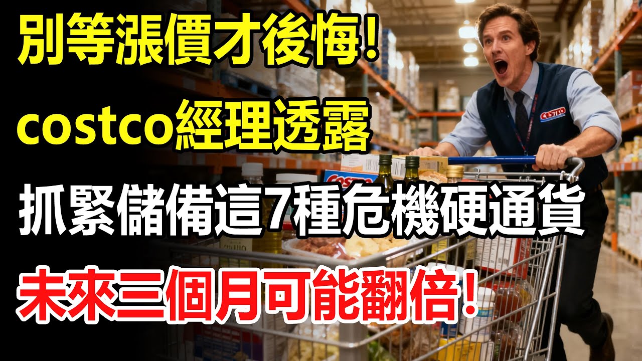 别等涨价才后悔！超市经理透露,这几类商品库存告急，抓紧储备这7种“危机硬通货”，未来三个月可能翻倍！