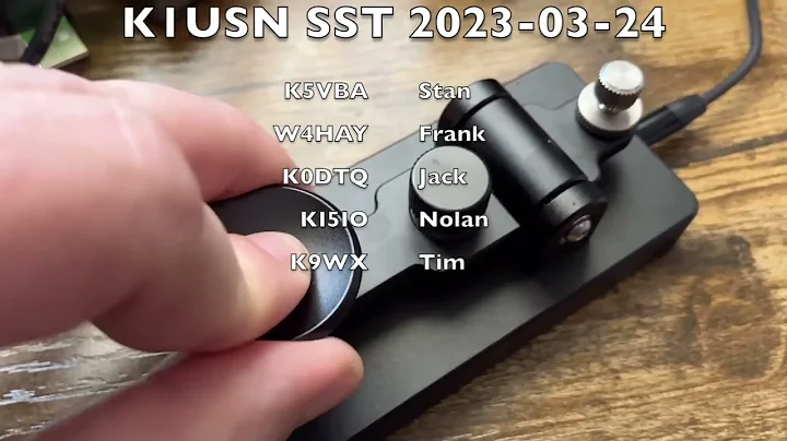 First time participating in the K1USN Slow Speed Contest (SST)