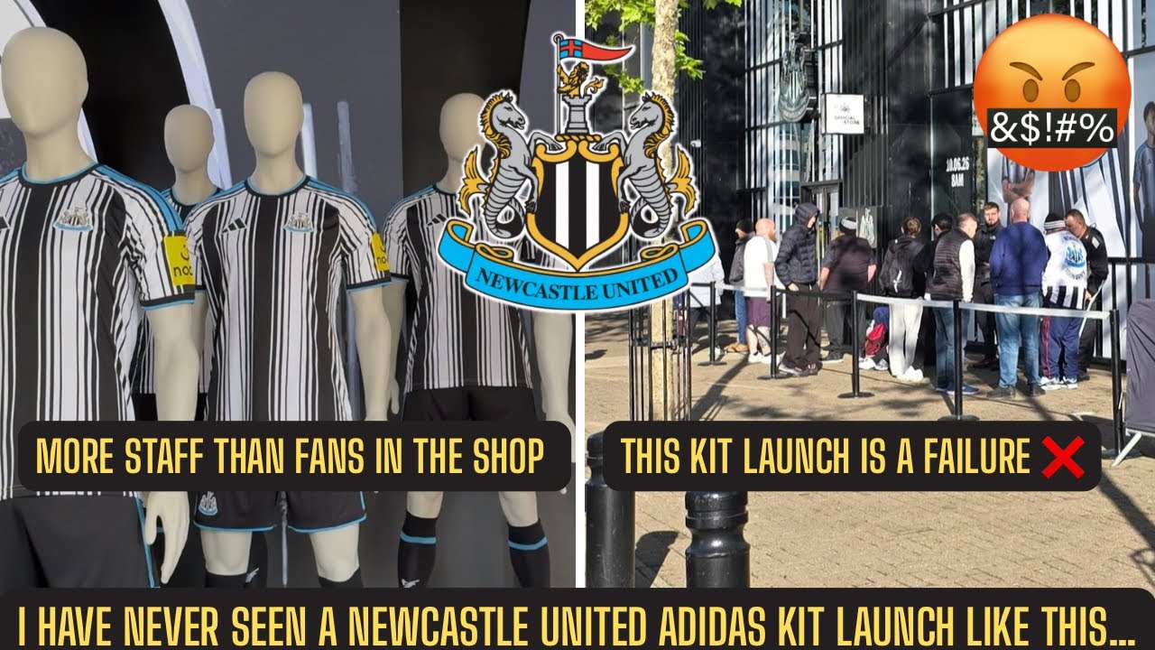 THIS IS THE WORST ADIDAS KIT LAUNCH I HAVE EVER SEEN AT NEWCASTLE UNITED…
