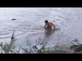 Terrifying Moment Lightning-Fast Alligator Torpedo Attacks Swimmer Who BARELY Escapes